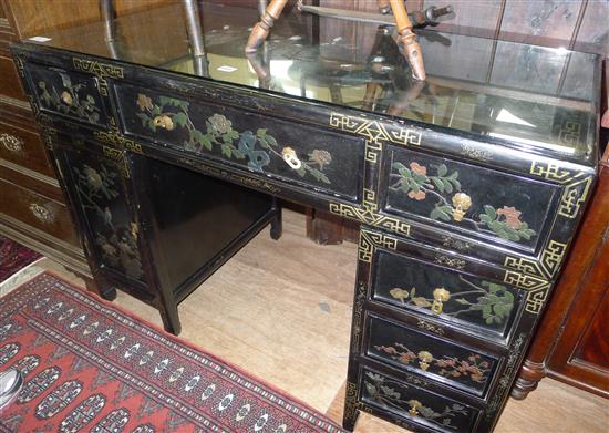 Chinese ebonised desk